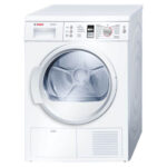 Bosch Avantixx8 WTE863XL Condensdroger Programmaduur van het standaard katoenprogramma met volle lading 115 min. En met gedeeltelijke lading 70 min.